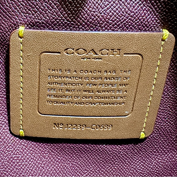 Coach Willow Work C689 Black Pebbled Leather Large Tote Bag READ - Picture 12 of 13